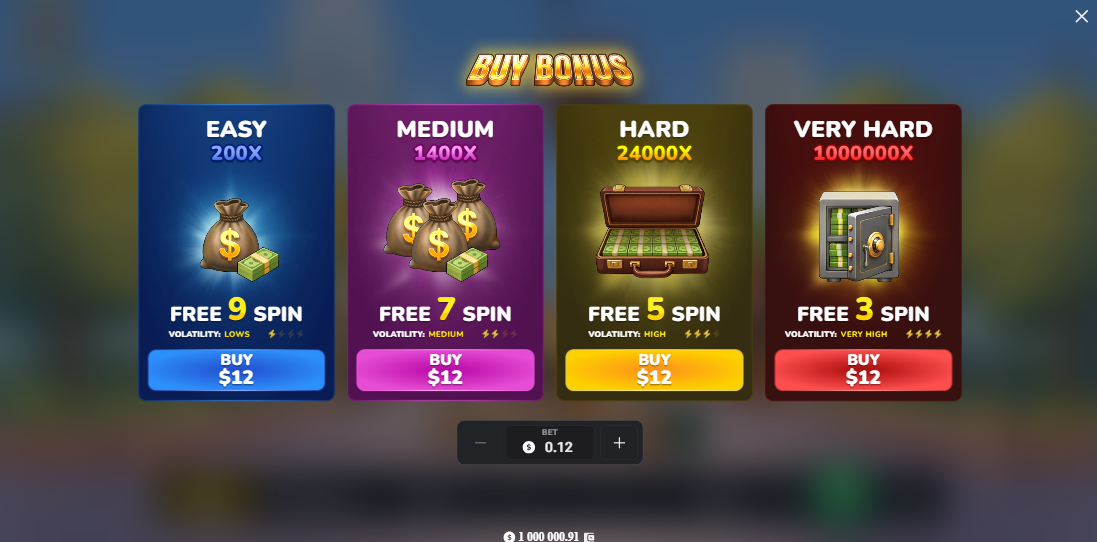 شاشة شراء المكافأة في MegaBlock Empire بأربعة خيارات